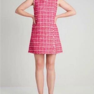 Kate Spade Pink Tweed Shift Dress